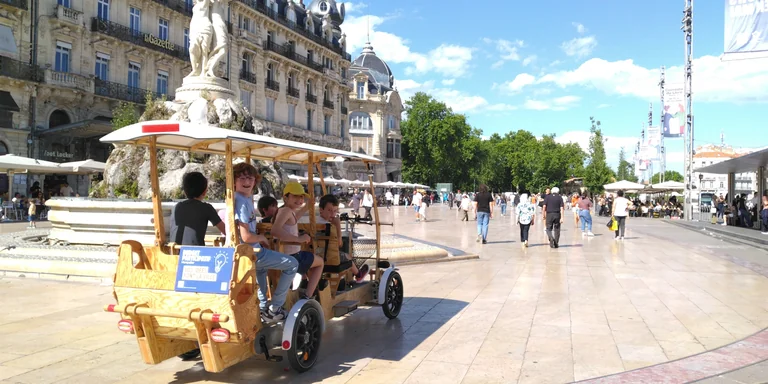 À Montpellier, un drôle de vélo change les sorties des enfants
