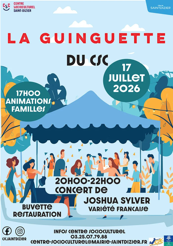 À Saint-Dizier, la Guinguette du CSC anime le 17 juillet