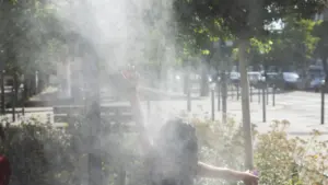 À Vitry, les habitants ont cherché l’ombre face à la canicule