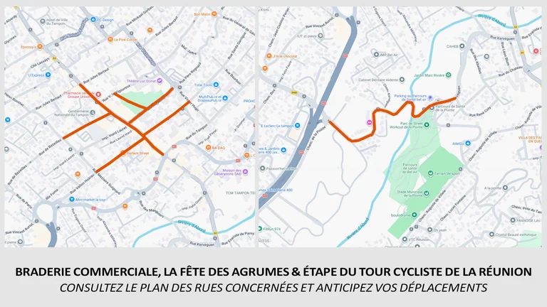 Braderie au Tampon : trois rendez-vous, plusieurs rues fermées