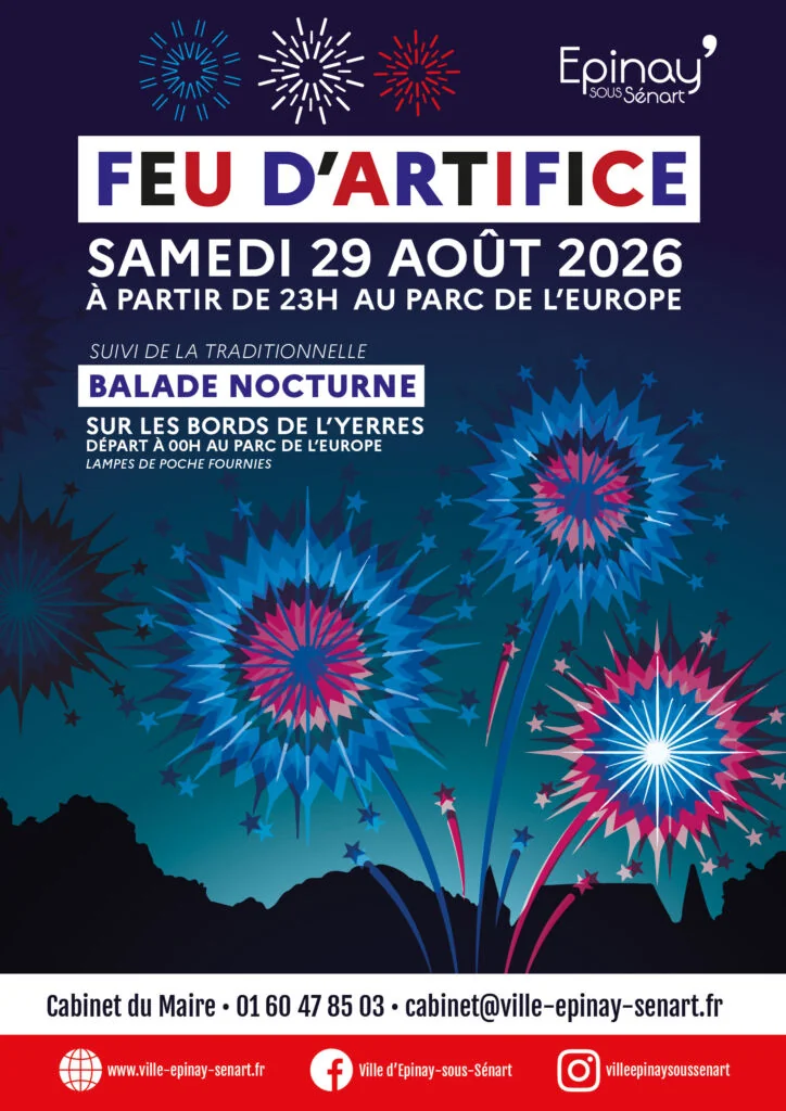 Épinay-sous-Sénart : feu gratuit et balade le 29 août