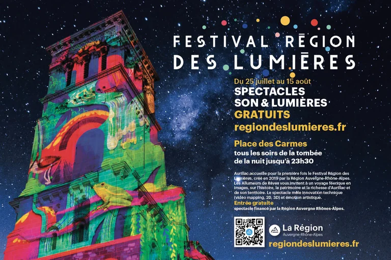 Festival Région des Lumières à Aurillac : accès gratuit: ce qu'il faut retenir
