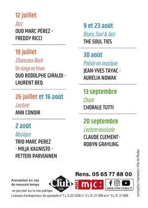 Rodez : Les Dimanches du Kiosque gratuits le 26 juillet: les informations pratiques