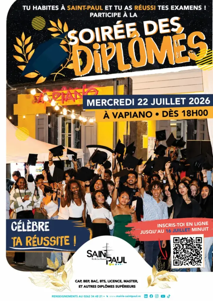 Soirée des diplômés à Saint-Paul : inscription requise