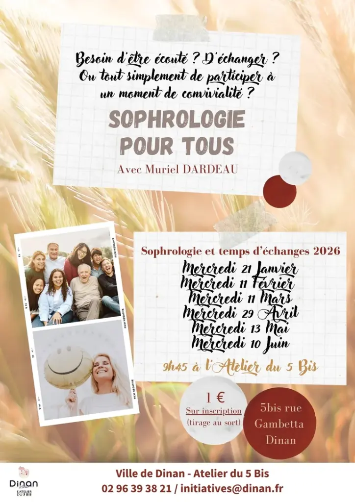 À Dinan, une pause sophrologie à 1 € chaque mois