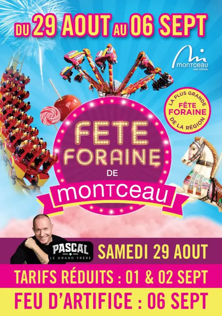 Fête foraine à Montceau-les-Mines : 9 jours, puis le feu d’artifice