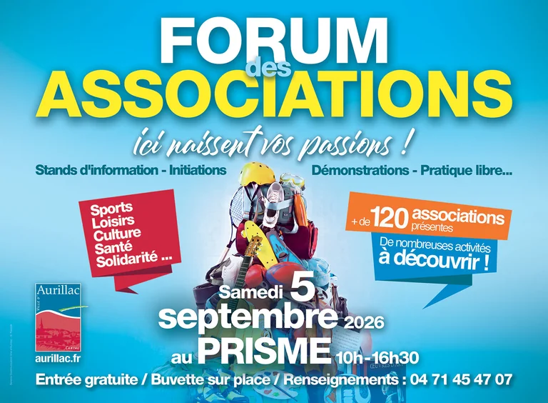 Forum des Associations d’Aurillac : gratuit le 5 septembre: ce qu'il faut retenir