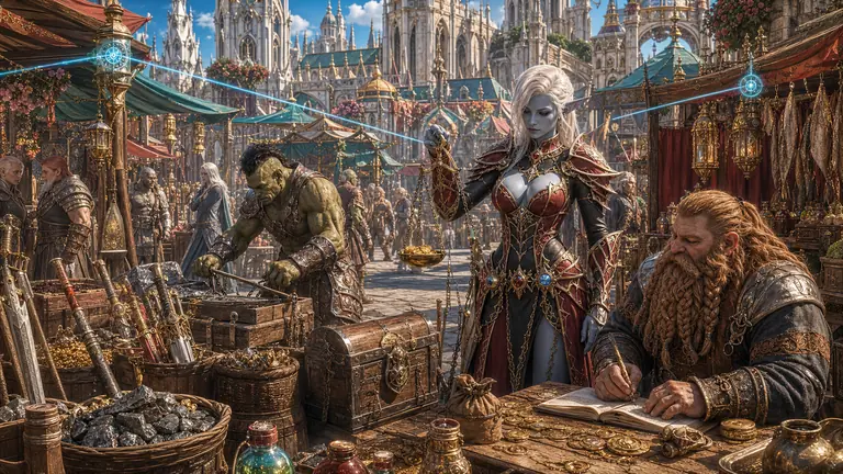 Illustration conceptuelle 3 du MMORPG avec IA Lineage2AI