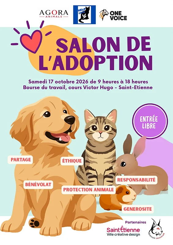 Saint-Étienne : un salon pour adopter un animal le 17 octobre